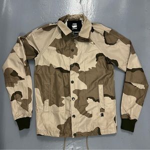 G-star RAW Hedrove Coach Jacket - Khaki Camo -